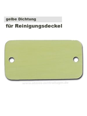 Gelbe Dichtung für Reinigungsdeckel
