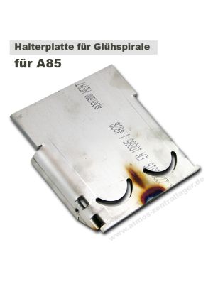 Halterplatte für Glühspirale
