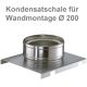 Schiedel ICS Kondensatschale bei Wandmontage