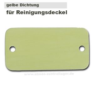 Gelbe Dichtung für Reinigungsdeckel