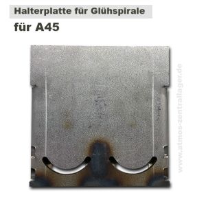 Halterplatte für Glühspirale