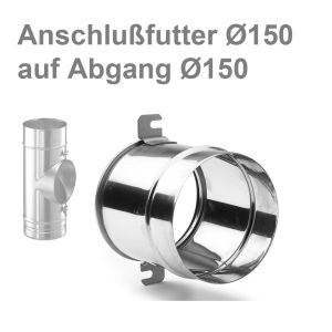 Schiedel Anschlussfutter Ø150 auf Ø150