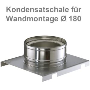 Schiedel ICS Kondensatschale bei Wandmontage
