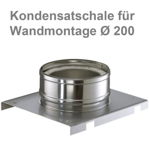 Schiedel ICS Kondensatschale bei Wandmontage