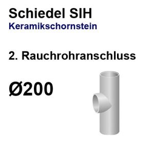 Schiedel SIH zusätzliches Rauchrohranschluss-Paket  Ø200